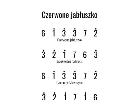 Czerwone jabłuszko piosenka na kalimbę Proste nuty Zacznij grać na