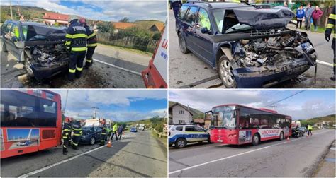 UPDATE FOTO ACCIDENT pe DN 74 la Șard Două persoane rănite după un