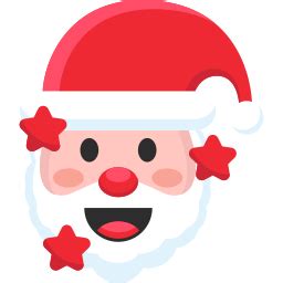 Cara De Pap Noel Iconos Gratis De Emoticonos