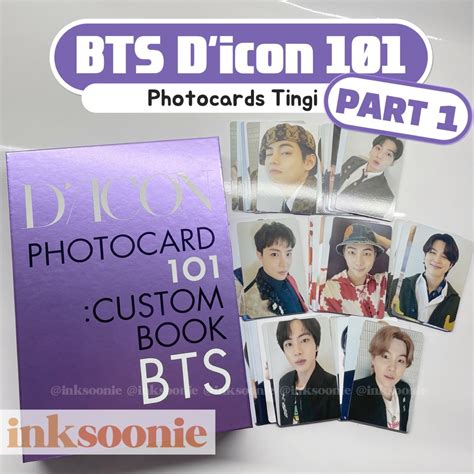 Onhand Tingi Bts Dicon 101 Photocard Official Pc Part 1 Jungkook V Jimin Jhope Rm Suga Jin