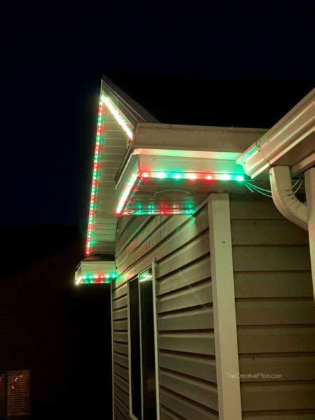 DIY Permanent LED Christmas Lights - The Creative Mom