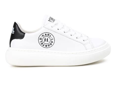 Zapatilla Blanca Logo Karl Lagerfeld Invierno Dados Moda Infantil