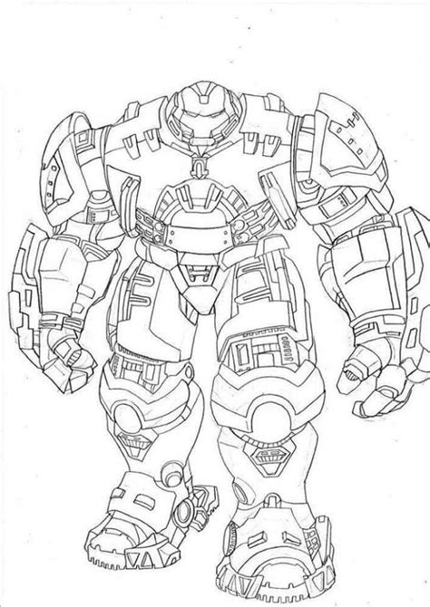 25 Desenhos Do Hulkbuster Para Imprimir E Colorir Pintar