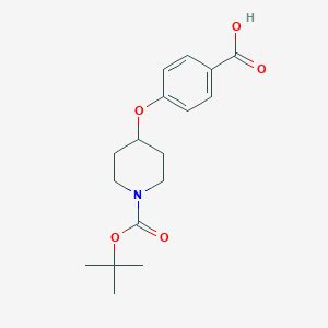 Synthesis Routes Of Tert Butoxycarbonyl Piperidin Yloxy Benzoic