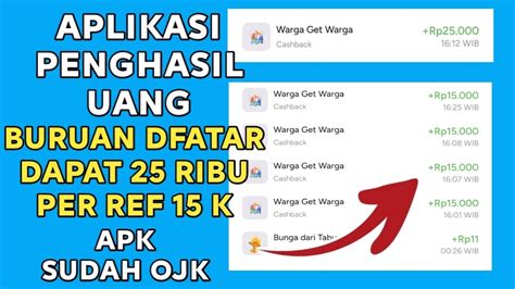 Aplikasi Penghasil Uang Terbaru Daftar Aja Dapat Ribu Ajak Teman