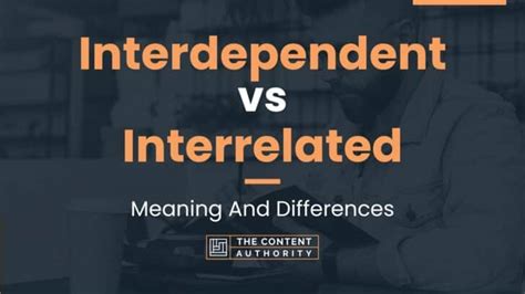 Interdependent Vs Interrelated Meaning And Differences