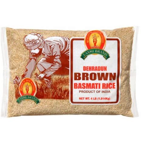 Laxmi Dehradun Brown Basmati Rice 2 LB BazaarDesi