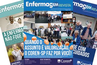 Receba a versão impressa de Enfermagem Revista em casa Coren SP