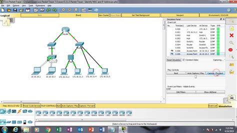 Packet Tracer Identify Mac And Ip Addresses Youtube