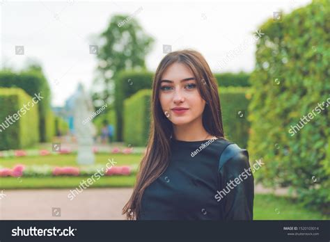 Portrait Charming Russian Brunette Woman Stunning Stock Photo 1520103014 Shutterstock