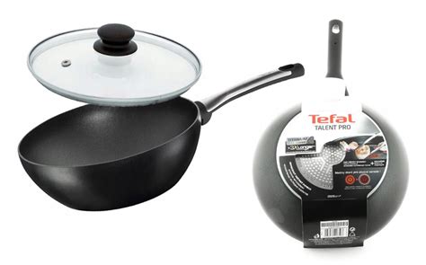 TEFAL PATELNIA WOK TALENT PRO 28 CM Z POKRYWKĄ 7708068003 oficjalne