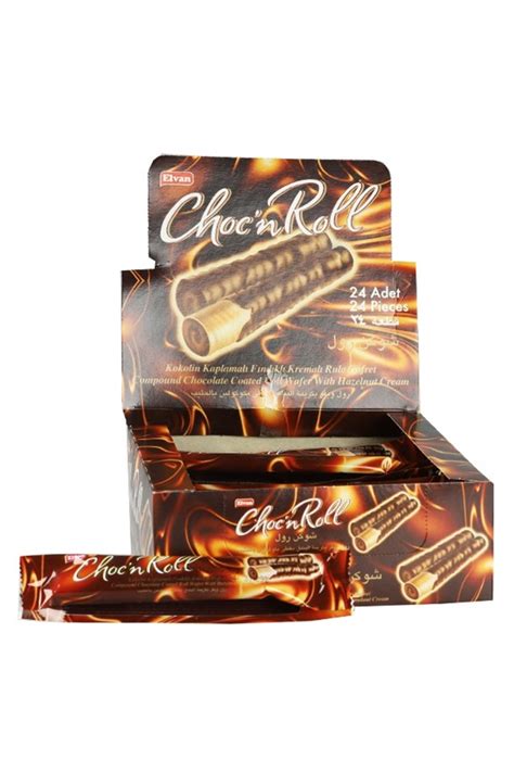 Elvan Choc N Roll Kakao Kaplamalı Fındık Kremalı Roll Gofret 16 Gr 24