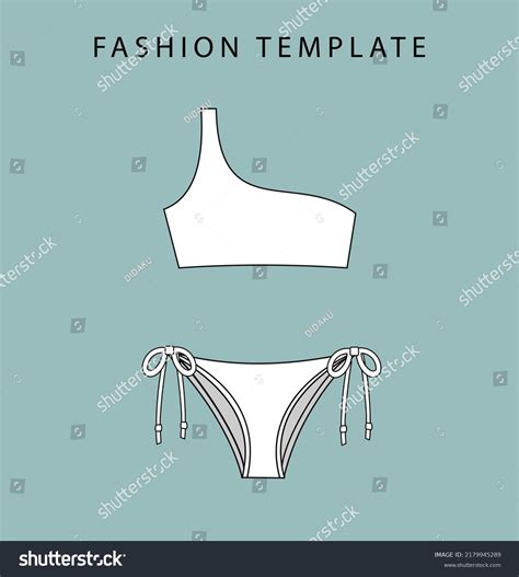 Vector Illustration Bikini Bikini Fashion Flat Stock Vector Royalty