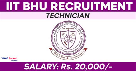 IIT BHU Recruitment 2024: Opportunities Open for Various Technician ...