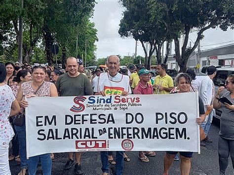 Profissionais da enfermagem fazem paralisação pelo piso Geral