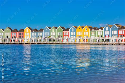 Modern Dutch Row Houses In Houten Netherlands Stock Photo Adobe Stock