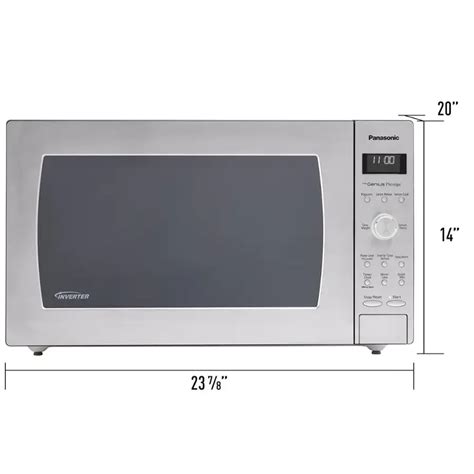 Panasonic 22 Cu Ft 1250 Watt Countertop Microwave Oven With Inverter