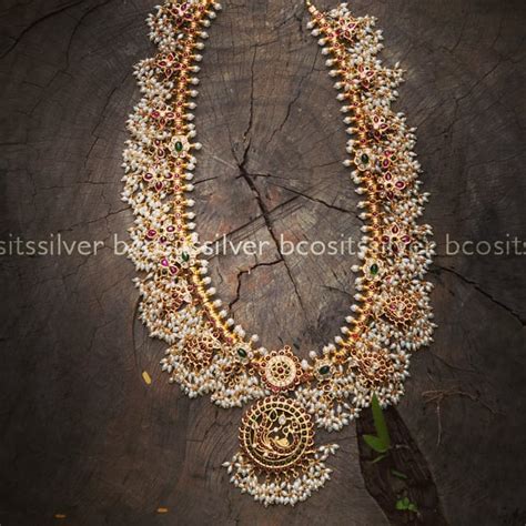 Gorgeous Guttapusalu Silver Necklace From Bcos Its Silver South India