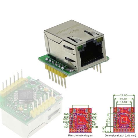 W Ethernet Module Spi Interface Usr Es Pcf Electronics