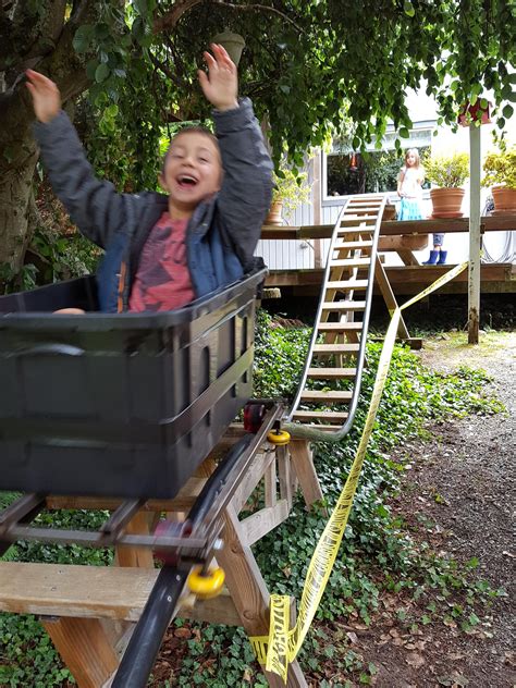 Retired Aerospace Engineer Builds a Backyard Roller Coaster for His Grandchildren