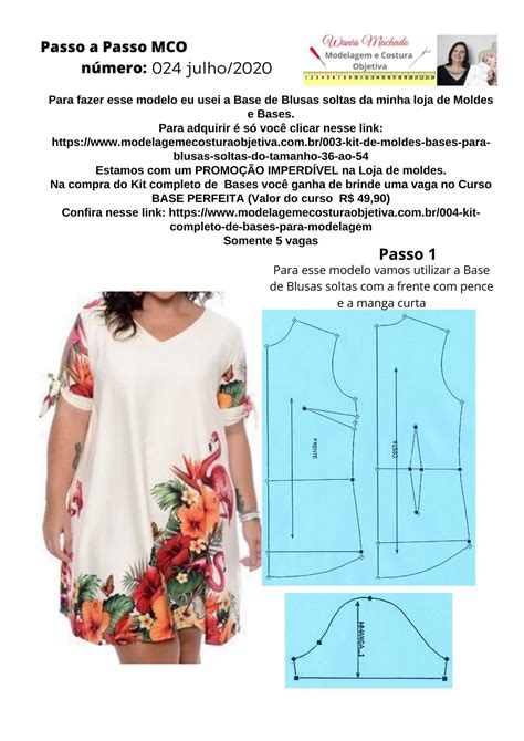 Passo A Passo Mco Modelagem E Costura Objetiva Molde De Vestido