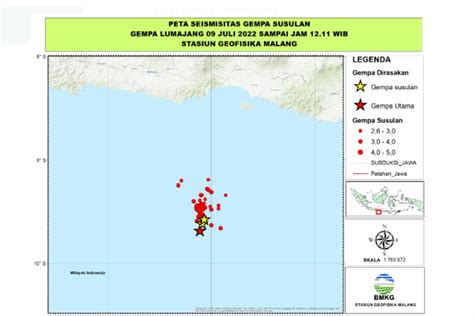 Foto Analisis Bmkg Soal Gempa M 5 2 Lumajang Hari Ini