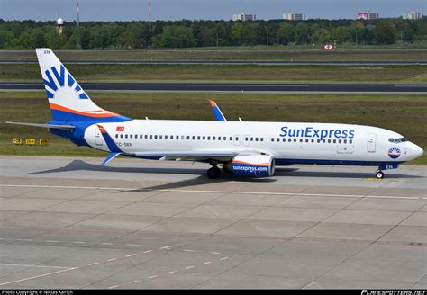 TC SEN SunExpress Boeing 737 8HC WL Photo By Niclas Karich ID 764084