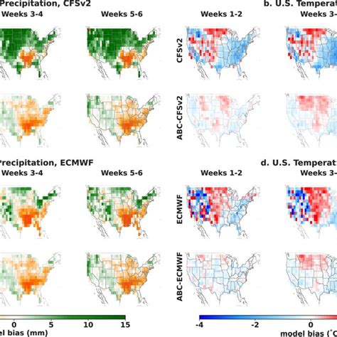 Spatial Distribution Of Model Bias Over The Years 20182021 Across The