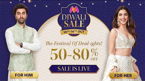 Myntra Diwali Sale 10th Oct-16th Oct 2022: Get upto 80% Off On Branded Clothing & Fashion Apparels