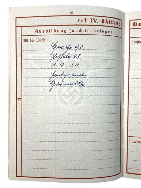 Original Wwii German Waffen Ss Leibstandarte Adolf Hitler Wehrpass