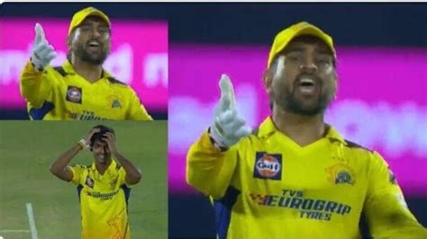 Rr Vs Csk ম্যাচ হারার আগে নিজের মেজাজ হারালেন ধোনি সতীর্থের ভুলে রেগে