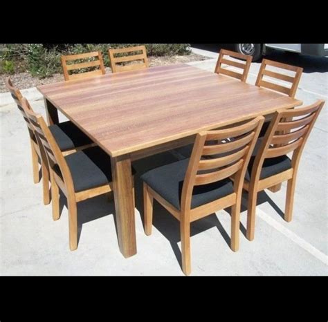 Wooden Square Hand Carved Teak Wood 8 Seater Dining Set At Rs 34000 Set