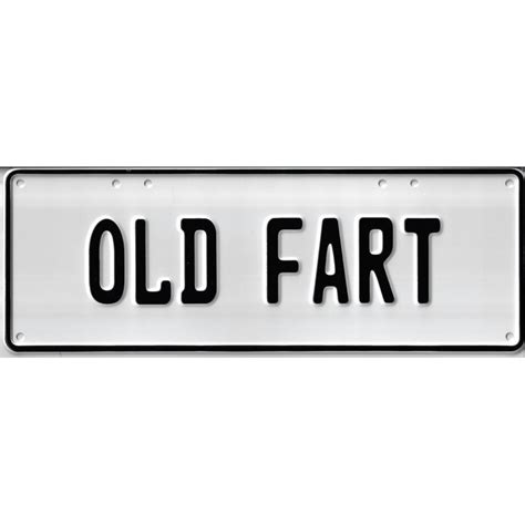 Old Fart Novelty Number Plate | DadShop