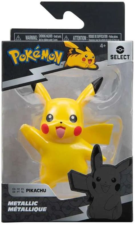 Pokemon Select Series 1 Pikachu 3 Action Figure Metallic Jazwares - ToyWiz