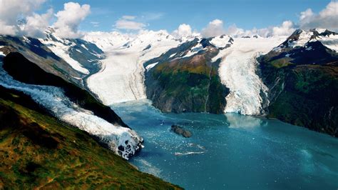 Hunderte Meter Hoch Gletscherschmelze Alaska Bucht Droht Mega