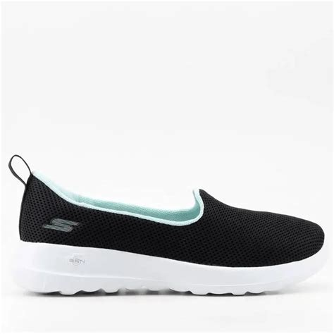 Tênis Skechers Go Walk Joy Preto E Ciano Loja Winged Tudo Para O Seu Esporte Está Aqui