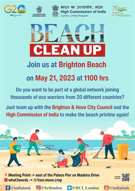 India In The Uk On Twitter Join Us For The G Beachcleanup Event On