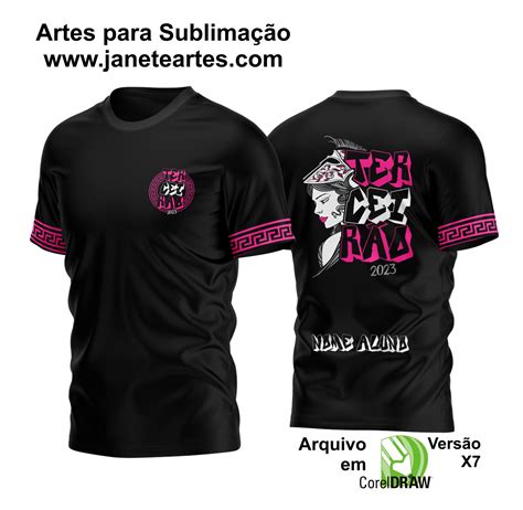 Arte Vetor Camisa Terceirão Athenas Rosa Janete Artes