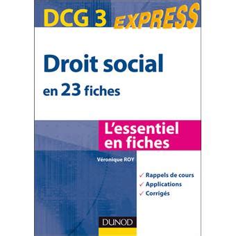 Droit social DCG 3 broché Véronique Roy Achat Livre fnac