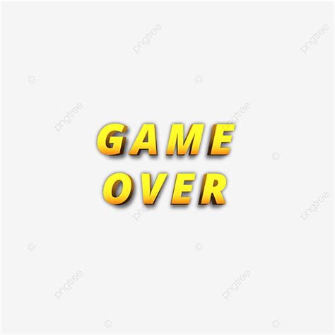 Glitch Font Effect Vector Hd Png Images Gold Game Over With Glitch