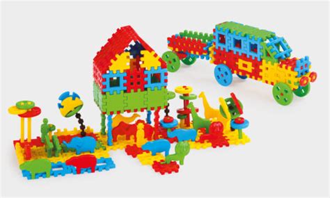 Klocki Konstrukcyjne Mix 200 Waffle Lublin Toys