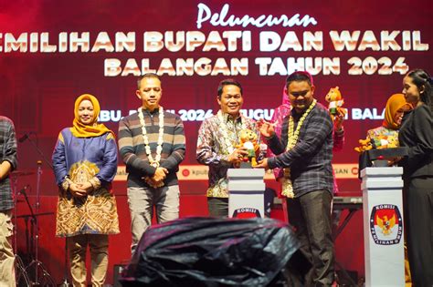 KPU Balangan Luncurkan Pilkada 2024 Serta Perkenalkan Maskot Dan Jingle