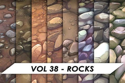 Hand Painted Textures Vol 38 Rocks 2d Textures And Materials