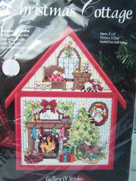 Christmas Cross Stitch Kit Bucilla Dreams Of Santa Etsy