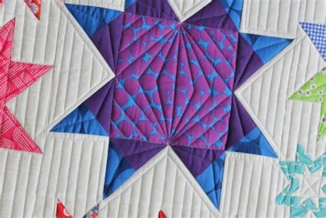 Modern Star Quilt Custom Machine Quilting By Natalia Bonner Piece N Quilt Machine Quilting