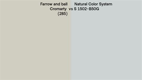 Farrow And Ball Cromarty Vs Natural Color System S B G Side