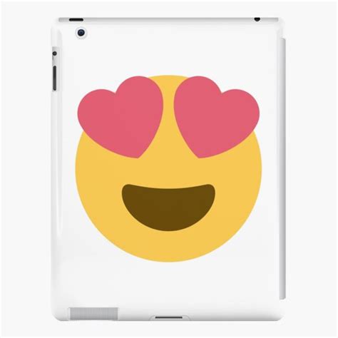 Smiling Face With Heart Shaped Eyes Emoji Ipad Case Skin By Winkham