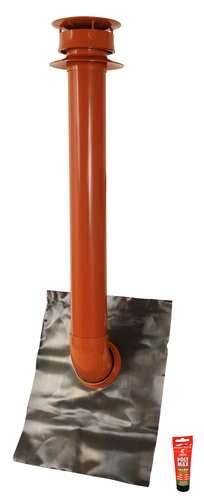 Extracteur Statique Pour Ventilation En PVC Terracotta Diam 100 Mm