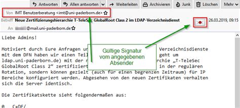 Signierte E Mails ZIM HilfeWiki
