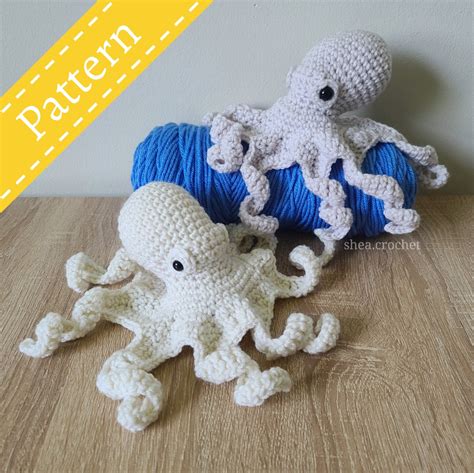 Octopus Crochet Pattern Realistic Wall Hanging Pdf File Etsy